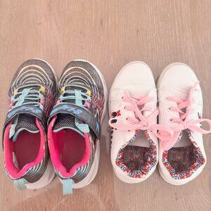 Skechers & Disney Mickey Mouse Kids Sneakers Lot Size 13 & 1